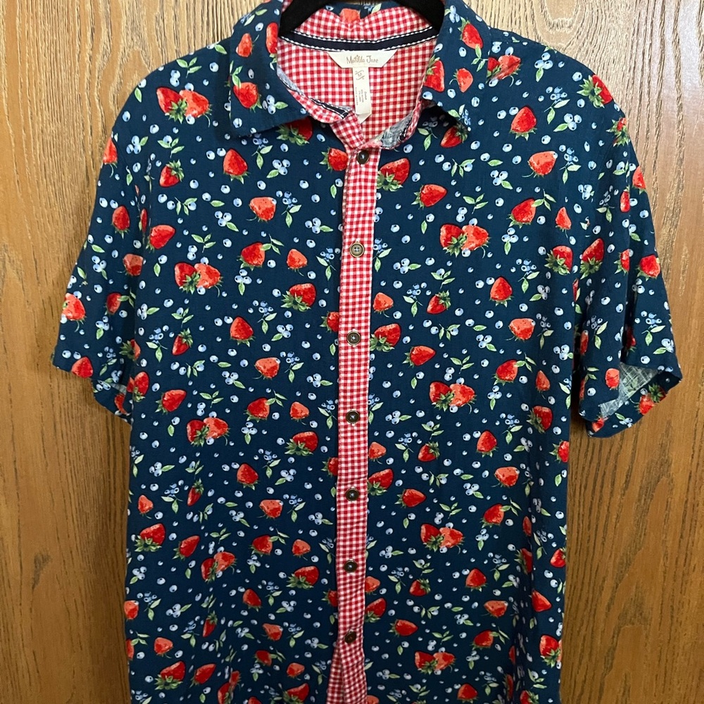 Matilda Jane Navy Floral Button-Down Shirt